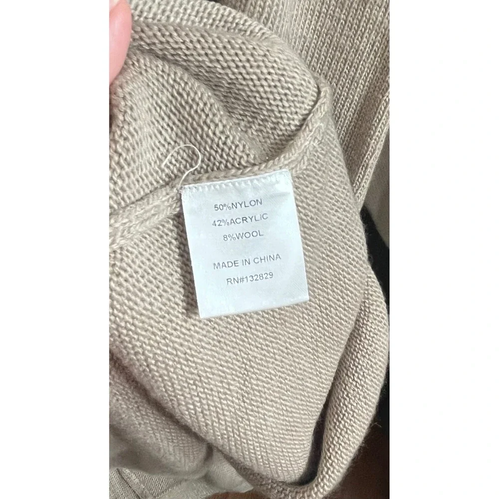 Lovers + Friends Noah‎ Mini Dress Women's XL Taupe Sweater Knit Casual Fall